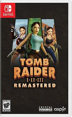 Tomb Raider 1, 2 e 3 Remastered - Switch (Mídia Física) - Novo, Lacrado