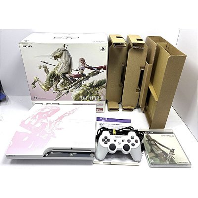 PlayStation 3 Slim, Ed. Final Fantasy XIII, Na Caixa Seriado, PS3, (Usado)