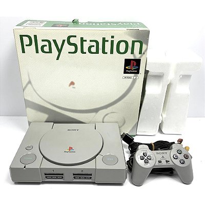 PlayStation 1, Na Caixa Seriado, 1 Controle, Modelo SCPH-5500, PS1, (Usado)