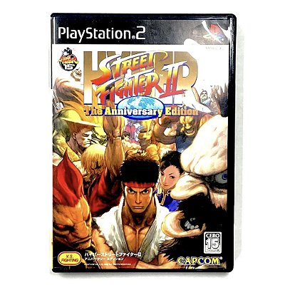 Hyper Street Fighter II The Anniversary Edition, PS2 Japonês Original (Mídia Física) - Usado