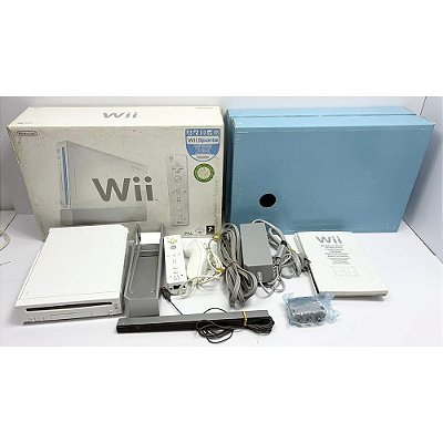 Console Nintendo Wii, Na Caixa, Wii Remote, Nunchuk (Usado)