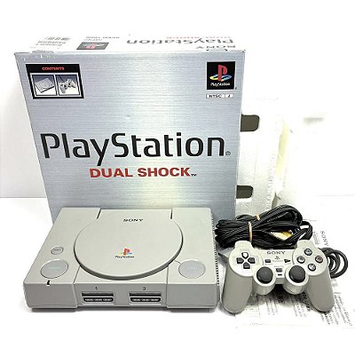 PlayStation 1, DualShock, Na Caixa Seriado, 1 Controle, Modelo SCPH-7000, PS1, (Usado)