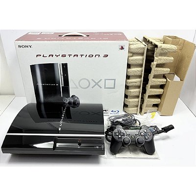 PlayStation 3 Fat, 80GB, Na Caixa Seriado, 1 Controle, Modelo CECHL 00, PS3 (Usado)