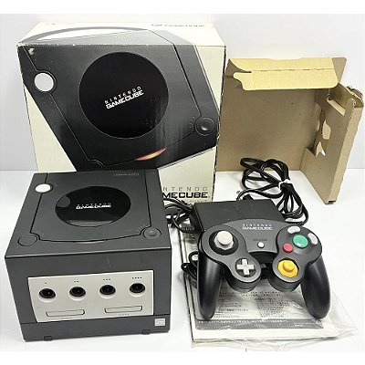 Gamecube Preto, Na Caixa, com 1 Controle Original, Nintendo (Usado)