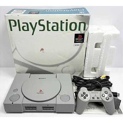 PlayStation 1, Na Caixa Seriado, 1 Controle, Modelo SCPH-5500, PS1, (Usado)