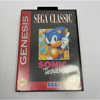 Sonic the Hedgehog, Mega Drive Genesis, Sega, Cartucho Original (Usado)