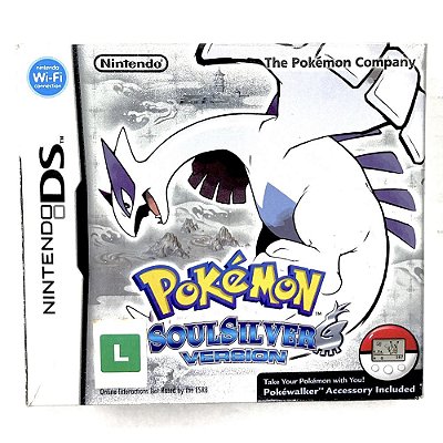 Pokemos SoulSilver Version, Nintendo DS Americano Original (Mídia Física) - Usado