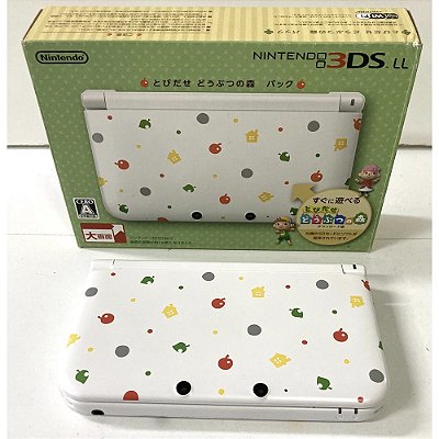 Nintendo 3DS XL (LL), Edição Animal Crossing, Na Caixa Seriado, Original Nintendo (Usado)