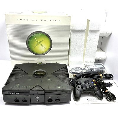Xbox Clássico, Transparente, Smoke Skeleton, Na Caixa Seriado, Original, Microsoft (Usado)
