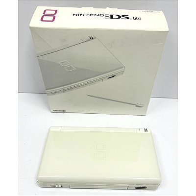 Nintendo DSi Lite, Crystal White, Branco, Na Caixa Seriado, Original Nintendo (Usado)