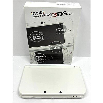 Nintendo New 3DS XL (LL), Pear White, Na Caixa Seriado, Original Nintendo (Usado)
