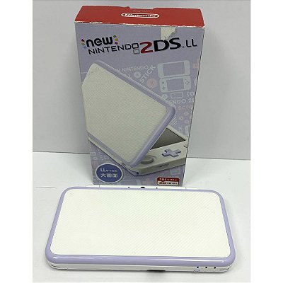 Nintendo New 2DS XL (LL), Lavender White, Na Caixa Seriado, Original Nintendo (Usado)