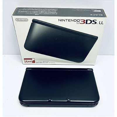 Nintendo 3DS XL (LL), Black, Preto, Na Caixa, Original Nintendo (Usado)
