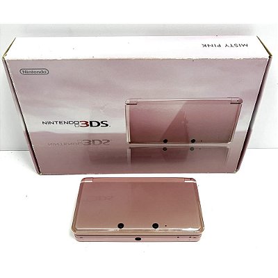 Nintendo 3DS, Misty Pink, Na Caixa, Original Nintendo (Usado)