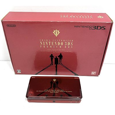 Nintendo 3DS, Gundam Char's Customized Premium Box, Na Caixa Seriado, Original Nintendo (Usado)
