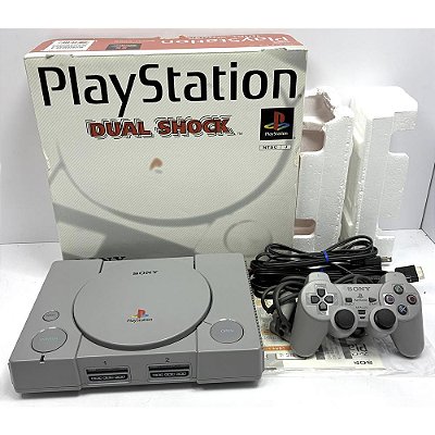 PlayStation 1, Na Caixa Seriado, 1 Controle, Modelo SCPH-7000, PS1, (Usado)