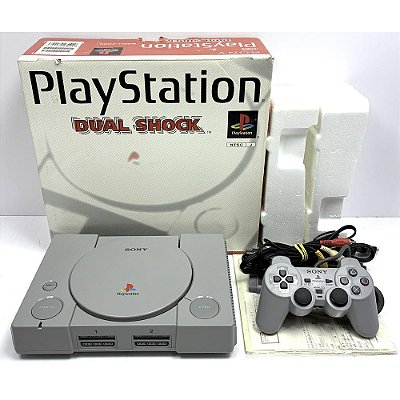 PlayStation 1, Na Caixa Seriado, 1 Controle, Modelo SCPH-7000, PS1, (Usado)
