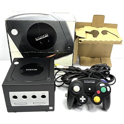 Gamecube Preto, Na Caixa, com 1 Controle Original, Nintendo (Usado)