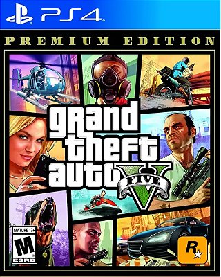 GTA V Premium Edition (Grand Auto Theft V) - PS4 (Mídia Física) - Novo, Lacrado