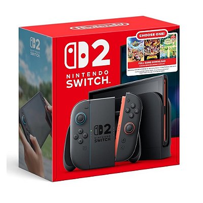 Nintendo Switch 2, Escolha Seu Jogo, Choose One, (MI), Console Nintendo (Novo, Lacrado)