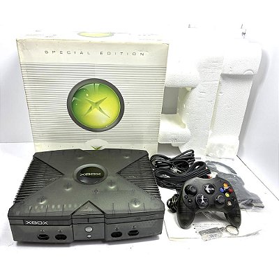Xbox Clássico, Transparente, Smoke Skeleton, Na Caixa Seriado, Original, Microsoft (Usado)