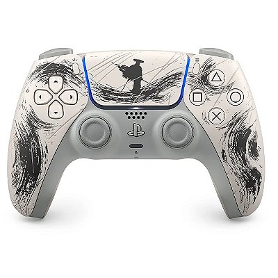 Controle PS5 DualSense, Ghost Of Yotei, Preto, Sony (Novo, Lacrado)