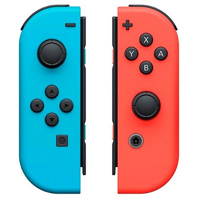 Controle Joy-con L/R, Neon, Para Nintendo Switch, Original Nintendo (Sem Caixa)