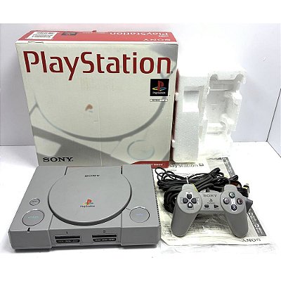 PlayStation 1, Na Caixa Seriado, 1 Controle, Modelo SCPH-5500, PS1, (Usado)