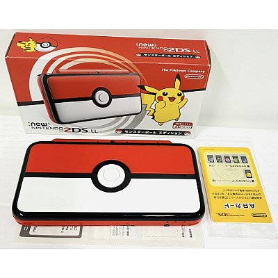 Nintendo New 2DS XL (LL), Edição Poké Ball Pokemon, Na Caixa Seriado, Original Nintendo (Usado)
