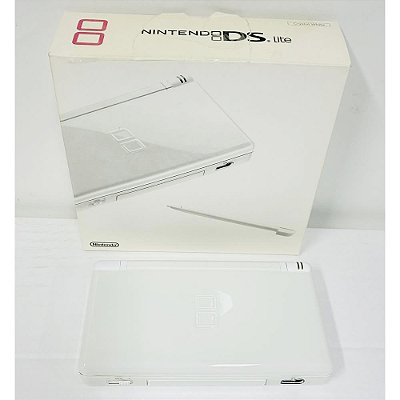 Nintendo DS Lite, Crystal White, Na Caixa Seriado, Original Nintendo (Usado)