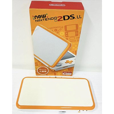 Nintendo New 2DS XL (LL), Orange White, Na Caixa Seriado, Original Nintendo (Usado)