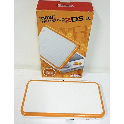 Nintendo New 2DS XL (LL), Orange White, Na Caixa Seriado, Original Nintendo (Usado)