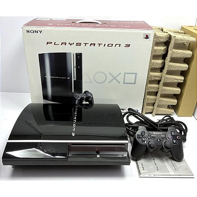 PlayStation 3 Fat, 80GB, Na Caixa Seriado, 1 Controle, Modelo CECHL 00, PS3 (Usado)