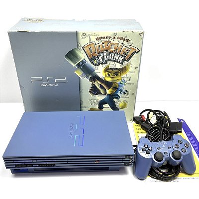 PlayStation 2, Toy Blue, Na Caixa Seriado, Modelo SCPH 39000TB, PS2, (Usado)