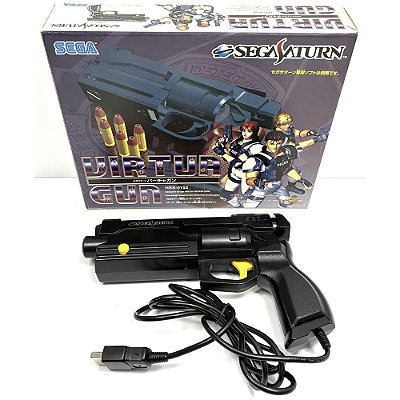 Pistola Sega Saturno, Virtuagun, Na Caixa, Virtua Gun, Sega, Original (Usado)