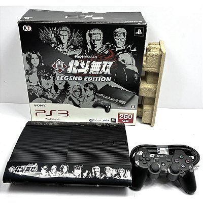 PlayStation 3 Super Slim, Shin Hokuto Musou Legend Edition, Na Caixa Seriado, 250GB, PS3 (Usado)