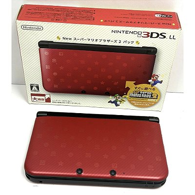 Nintendo 3DS XL (LL), Edição New Super Mario Bros 2, Na Caixa Seriado, Original Nintendo (Usado)