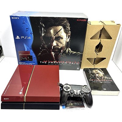 Playstation 4, Edição Metal Gear com Livro, Na Caixa Seriado, Modelo CUH-1200A, PS4 (Seminovo)