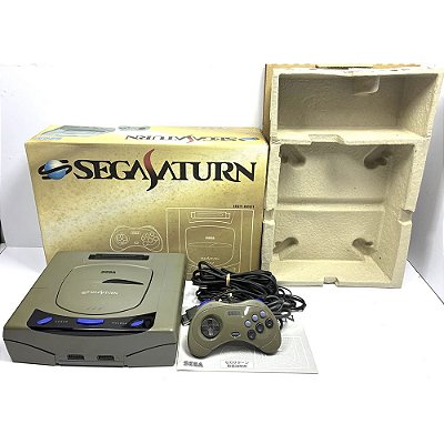 Sega Saturno, Cinza, Com 1 Controle Original, Saturn, Na Caixa, Original (Usado)
