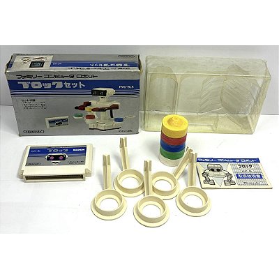 Jogo Block, Blocos para Robot, R.o.b., Na Caixa, HVC-BLS, Famicom, Nes, Original (Usado)