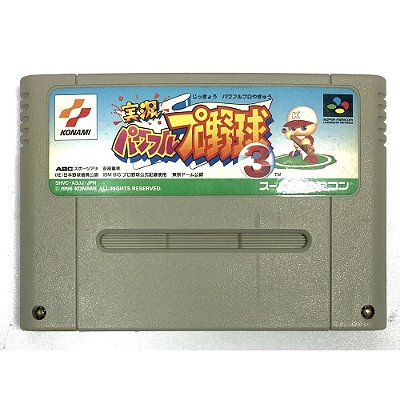 Jikkyou Powerful Pro Yakyuu 3, Super Famicom Original (Usado)