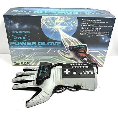Power Glove Pax, Na Caixa Completo, Famicom, Nes, Nintendo (Usado)