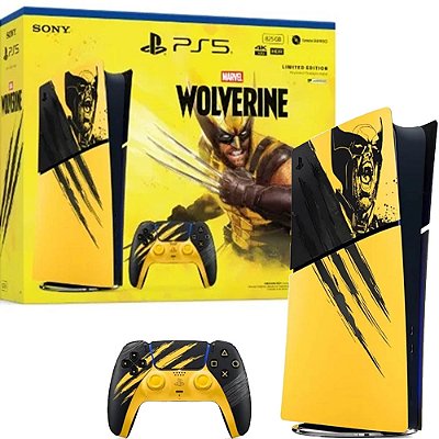 Playstation 5 Slim, Digital Edition, Edição Digital Marvel's Wolverine (Novo, Lacrado)