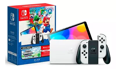 Console Nintendo Switch Oled 64gb Edição Super Mario Bros Wonder