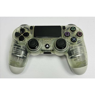 Controle Playstation 4 Crystal (Translúcido), DualShock 4, Original Sony (Usado)