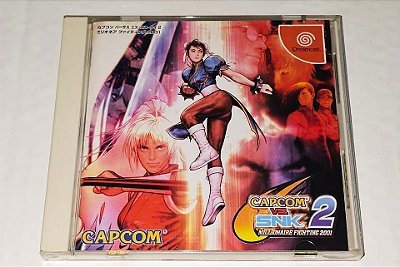 Capcom vs Snk 2 (Japonês) - Dreamcast (Mídia Física) Original - Usado