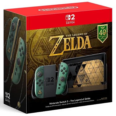 Nintendo Switch 2, The Legend of Zelda – 40th Anniversary Edition (Novo, Lacrado)