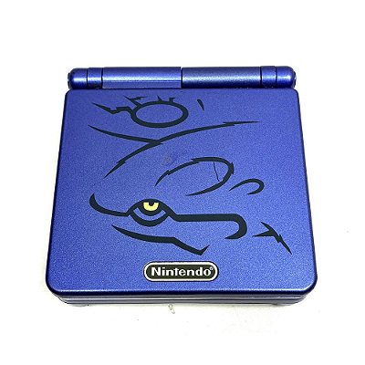Game Boy Advance SP, Edição Pokemon Sapphire, AGS-001, Original, Nintendo (Usado)