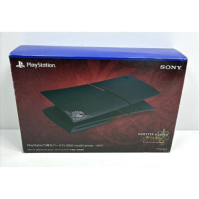 Tampas de Console PS5 Slim, Monster Hunter Wilds, Oficial, CFIJ-16022, Original Sony