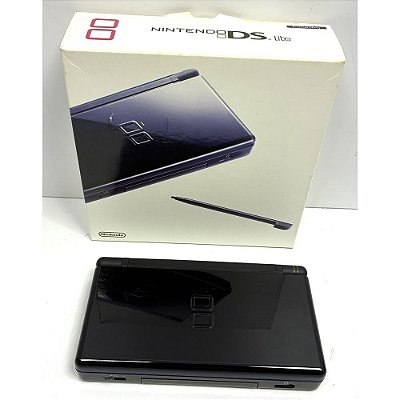 Nintendo DS Lite, Enamel Navy, Na Caixa Seriado, Original Nintendo (Usado)